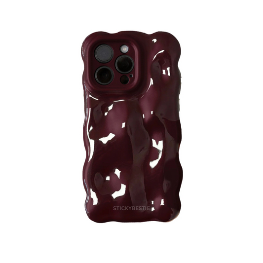 BUBBLE CASE  - BURGUNDY