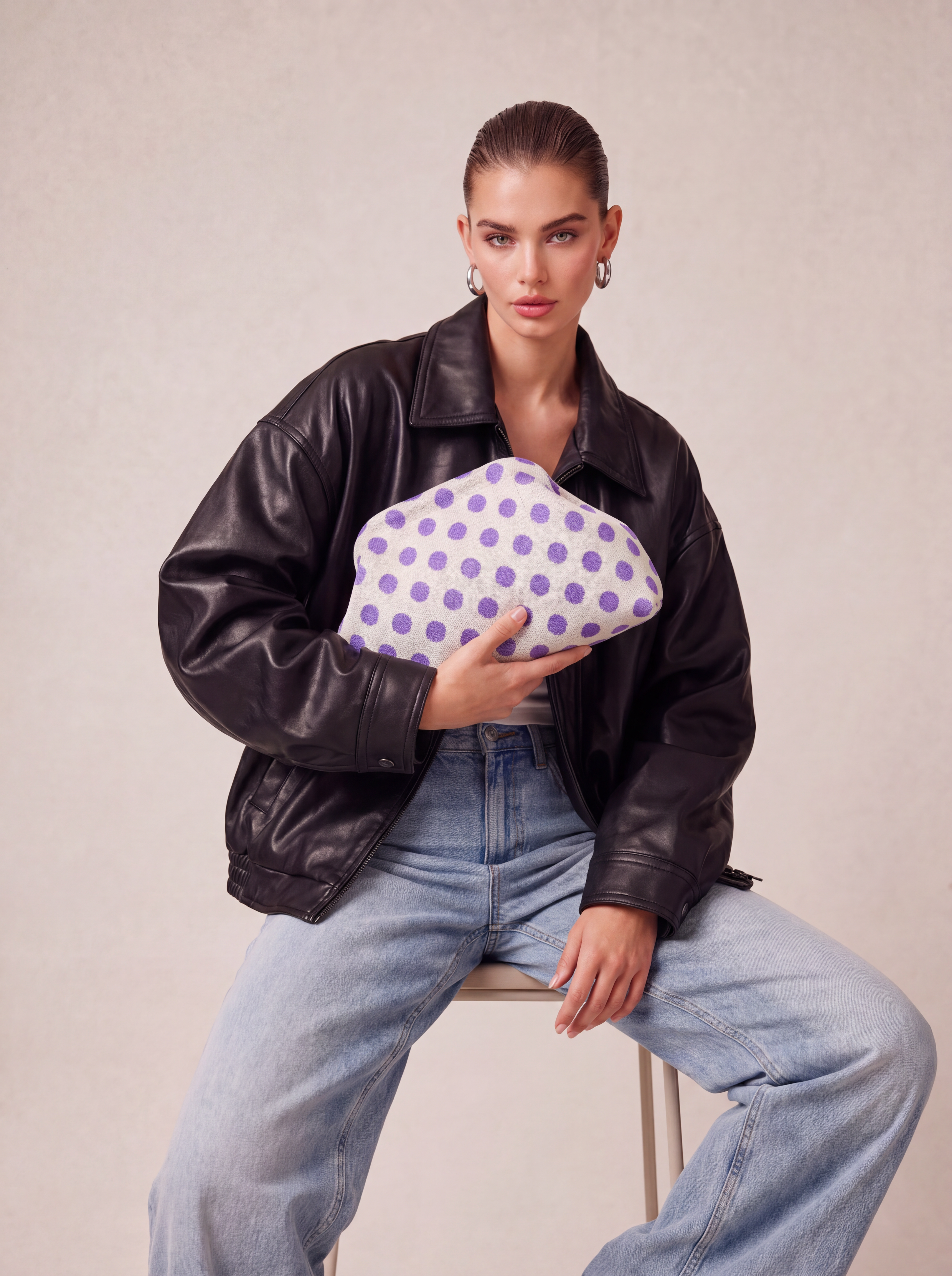 CITY GIRL POUCH POLKADOT