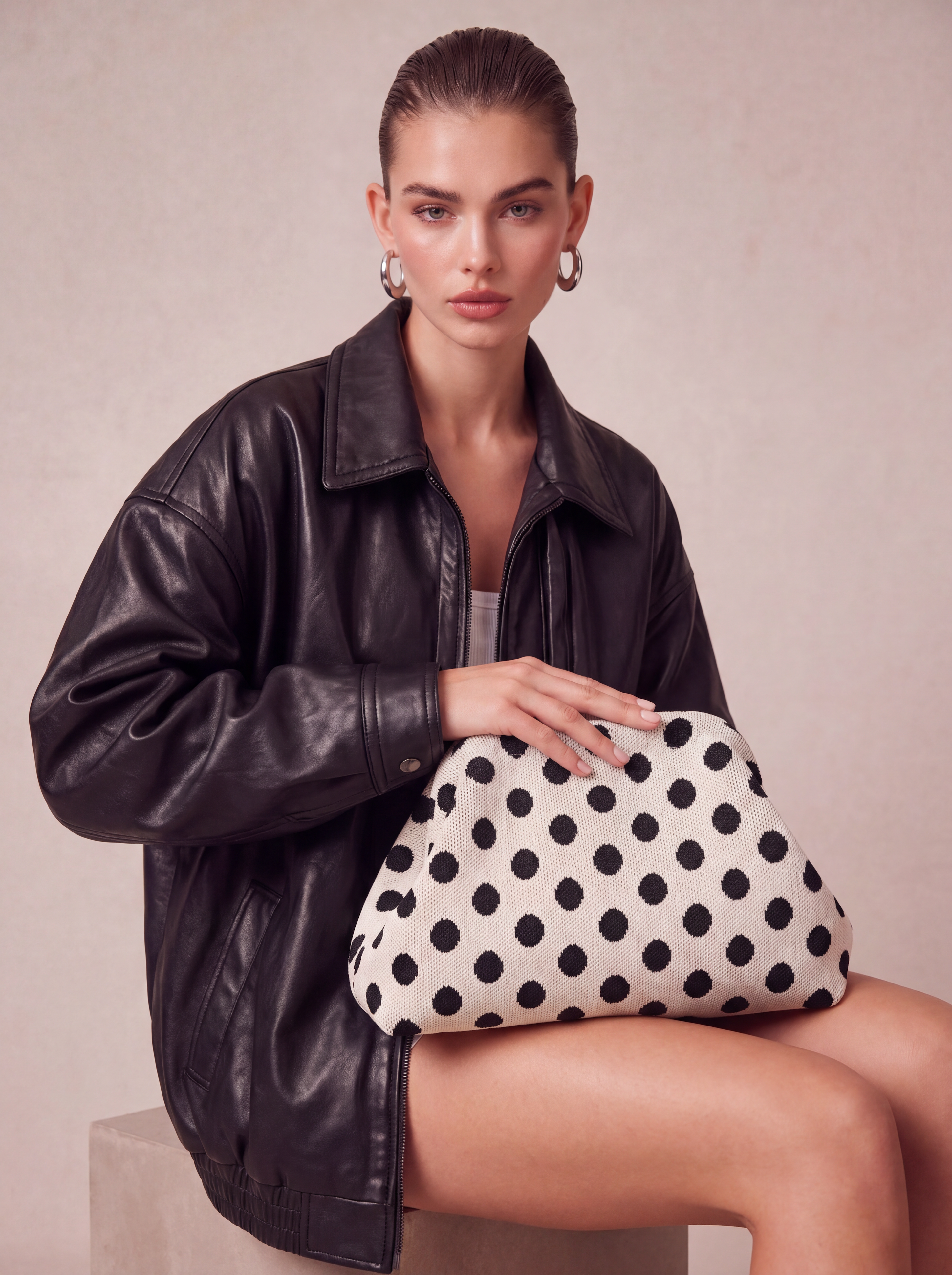 CITY GIRL POUCH POLKADOT