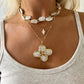 OVAL CROSS NECKLACE