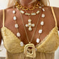 PEARL CROSS NECKLACE