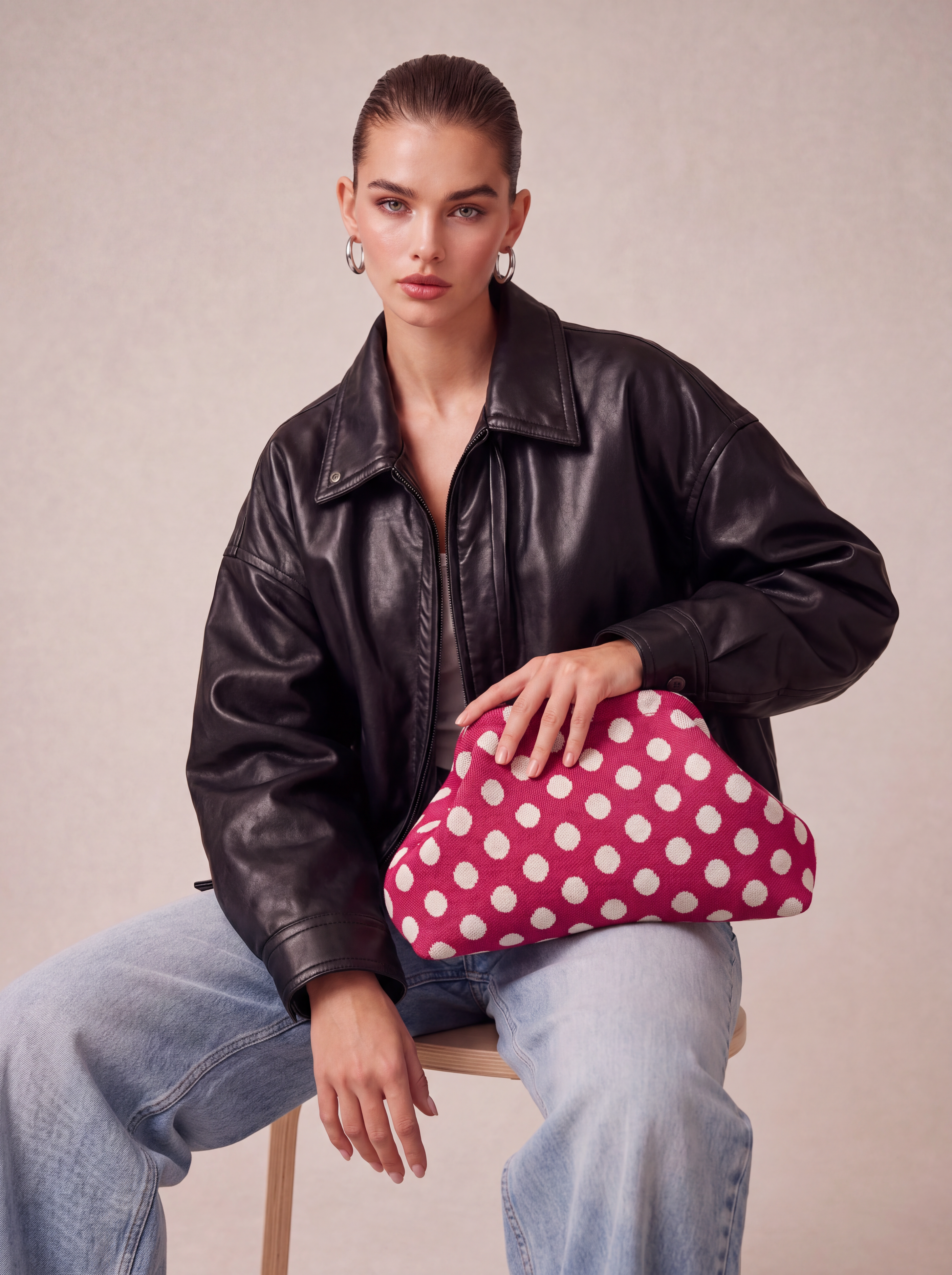 CITY GIRL POUCH POLKADOT