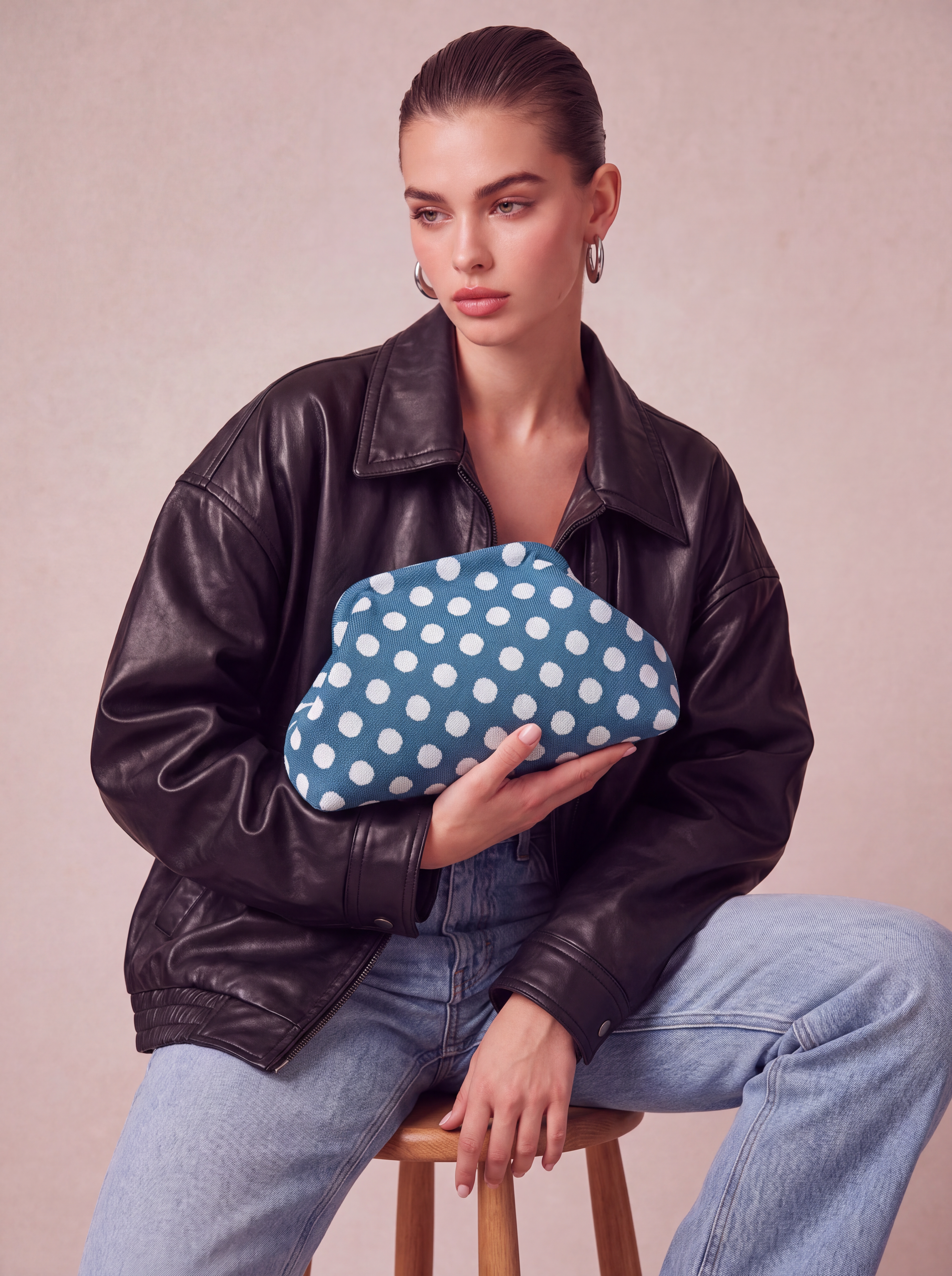 CITY GIRL POUCH POLKADOT